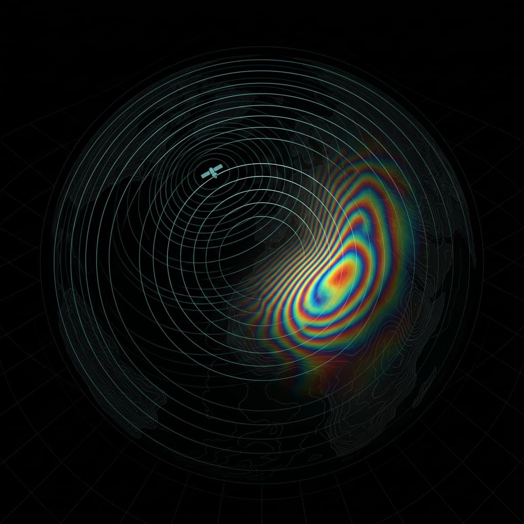 Radar interferometry visualization